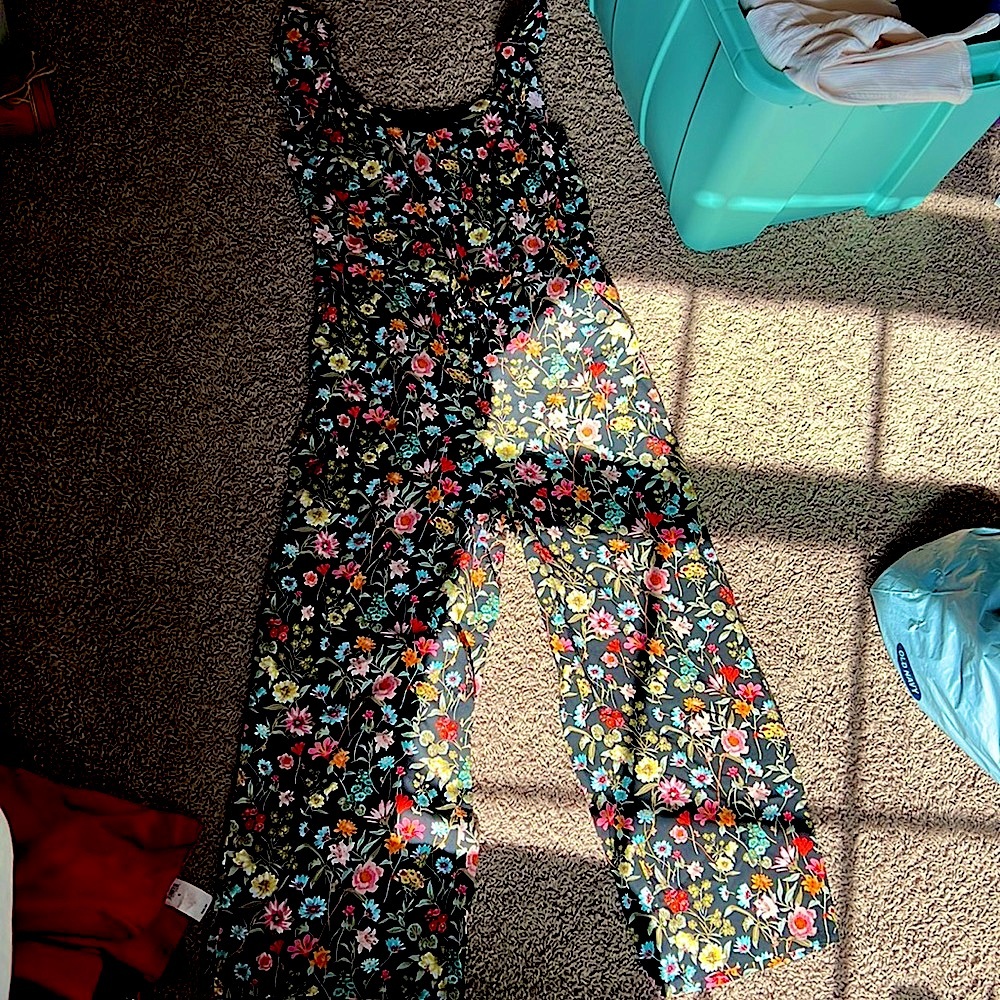 NWT loft floral jumpsuit